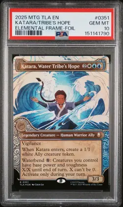 Katara, Water Tribe's Hope MTG Avatar: The Last Airbender 351 PSA 10 - Image 1