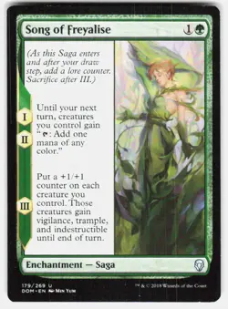 Song of Freyalise 179 Uncommon Dominaria Magic: The Gathering Lightly Played - Image 2