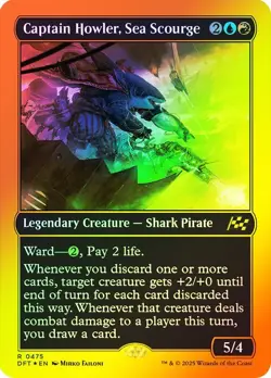 Captain Howler, Sea Scourge First Place Foil Aetherdrift NM MTG - Image 1