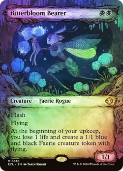 Bitterbloom Bearer Foil Showcase Lorwyn Eclipsed NM MTG - Image 1