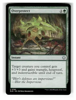 Overprotect 185 Uncommon Bloomburrow Magic: The Gathering Lightly Played - Image 1