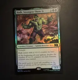 MTG Hulk, Strongest There Is 0724 Marvel Super Heroes Foil Rare Legendary - Image 1