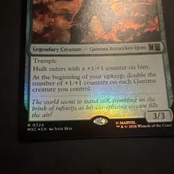 MTG Hulk, Strongest There Is 0724 Marvel Super Heroes Foil Rare Legendary - Image 2
