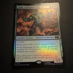MTG Hulk, Strongest There Is 0724 Marvel Super Heroes Foil Rare Legendary - Image 3