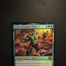 MTG Hulk, Strongest There Is 0724 Marvel Super Heroes Foil Rare Legendary - Image 4