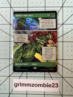 World War Hulk (Borderless) 304 Marvel Super Heroes Magic: The Gathering Foil NM - Image 1