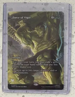 Force of Vigor Borderless - Marvel Super Heroes MTG NM 0077 - Image 1