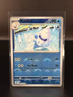 Vanillish 028/086 Pokeball Holo Rare White Flare - Pokemon Card -NM/M - Image 1