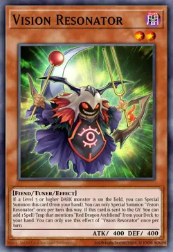 Vision Resonator SDCK-EN002 Ultra Rare 1st Edition YuGiOh TCG Card - Image 1