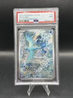 2025 POKEMON JTG EN ARTICUNO ILLUSTRATION RARE 161/159 PSA 9 MINT - Image 1