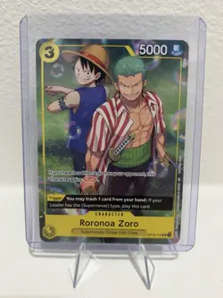 Roronoa Zoro Learn Together Deck Set Sail Event One Piece Promo Cards #OP10-113 - Image 1