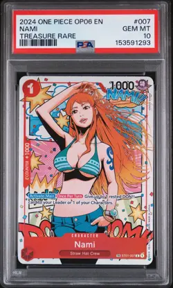 One Piece CCG Nami Treasure Rare ST01-007 PSA 10 Gem Mint - Image 1