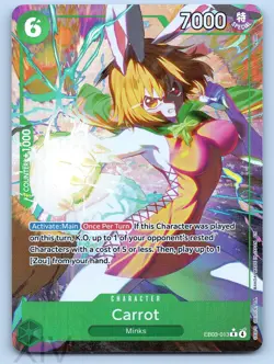Carrot (Alternate Art) EB03-013 One Piece Extra Booster: Heroines Edition - Image 1
