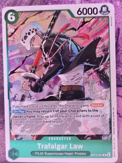 Trafalgar Law OP13-031 Rare Carrying On His Will One Piece Foil Near Mint - Image 1