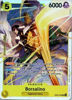 One Piece TCG Borsalino EB04-058 SR Foil English Near Mint NM - Image 1