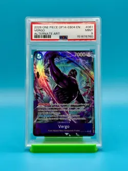 PSA 9 - 2026 One Piece OP14-EB04 Vergo Alternate Art #061 - Image 1