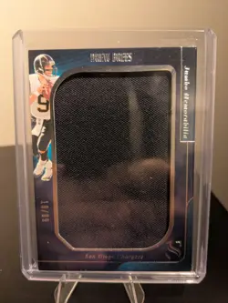 2025 Panini Silhouette Drew Brees 10/99 Jersey Patch Chargers - Image 1