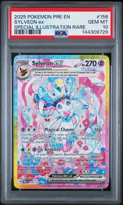 Pokemon TCG Prismatic Evolutions PSA 10 Sylveon Ex 156/131 Alternative Art SIR - Image 1