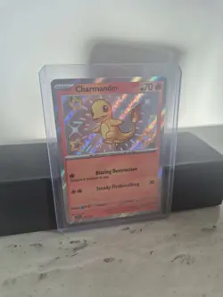 Charmander Shiny Holo Rare 109/091 NM - 2024 Pokemon TCG Paldean Fates - Image 1