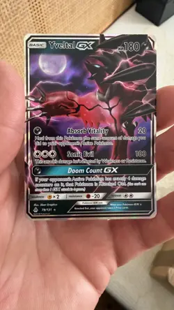 Yveltal GX 79/131 Ultra Rare Holo Pokemon Card Sun & Moon Forbidden Light NM/LP - Image 1