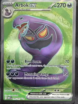 Pokemon Card - Arbok ex Scarlet & Violet 151 185/165 Ultra Rare - Image 1