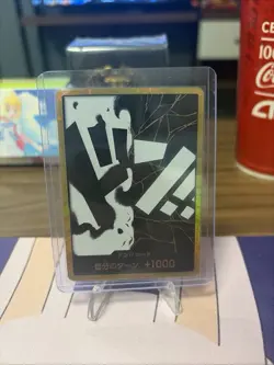 One Piece Card Game DON!! Card +1000 | Japanese | Gold Crack Art Black Beard - Image 1