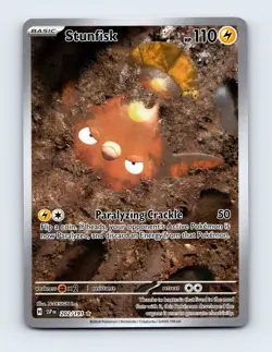 NM Stunfisk 202/191 Surging Sparks Illustration Rare Pokemon Card - Image 1