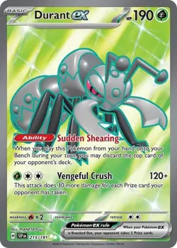Durant ex - Holo Ultra Rare SV08: Surging Sparks 215/191 NM - Image 2
