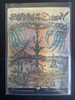 Shadow of the Enemy | NM FOIL Borderless Poster | Lord of the Rings MTG - Image 1