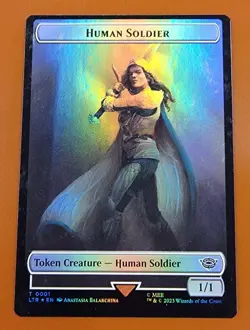 1x Food & Human Soldier (LP) | FOIL TOKEN LTR: Tales of Middle-Earth | MTG - Image 2