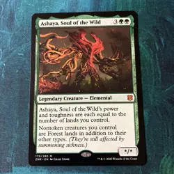 Magic the Gathering Zendikar Rising 179 Ashaya, Soul of the Wild Mythic NM MTG - Image 1