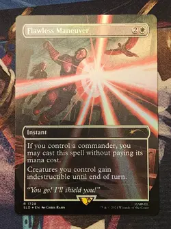 MTG Secret Lair Marvel - Captain America - Flawless Maneuver FOIL NM - Image 1