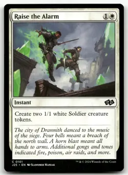Raise the Alarm #101 (NM) Foundations Jumpstart J25 Magic MTG - Image 1