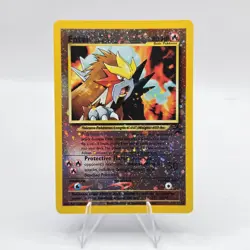 Pokemon TCG ENTEI (#34/53) Wotc Promo Vtg 2001 Reverse Holo Swirl 🌀 NM - Image 2