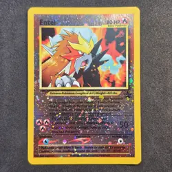 Pokemon TCG ENTEI (#34/53) Wotc Promo Vtg 2001 Reverse Holo Swirl 🌀 NM - Image 4