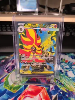Pokemon Mega Pyroar ex 99/86 Full Art Double Ultra Rare Chaos Rising ME04 NM - Image 1