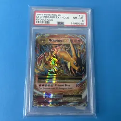 Pokemon TCG XY Evolutions 2016 M Charizard EX Holo Card 13/108 PSA 8 Near Mint - Image 1