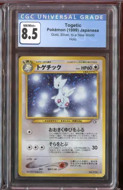 Togetic Holo Rare Japanese Neo 1 Genesis No. 176 CGC 8.5 NM/Mint+ Pokemon - Image 1