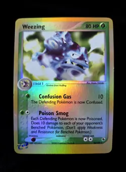 Weezing 24/109 Ruby and Sapphire Reverse Holo Pokemon Vintage Tcg E-Reader - Image 1