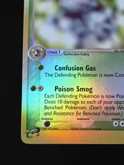 Weezing 24/109 Ruby and Sapphire Reverse Holo Pokemon Vintage Tcg E-Reader - Image 2