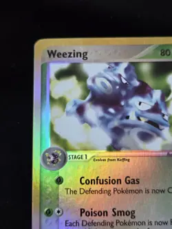Weezing 24/109 Ruby and Sapphire Reverse Holo Pokemon Vintage Tcg E-Reader - Image 3