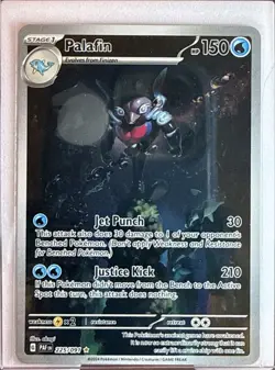 Palafin 225/091 Illustration Rare Paldean Fates Pokemon NM/M PAF - Image 1