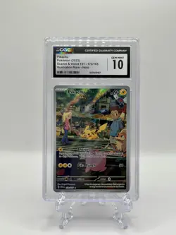 CGC 10 Pikachu 173/165 Illustration Rare Holo SV Scarlet & Violet 151 2023 - Image 3
