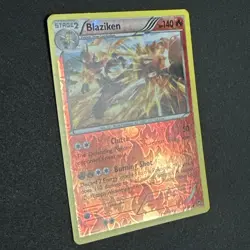 Blaziken 14/111- Reverse Holo Rare - 2014 Furious Fists- LP Pokemon Card - Image 4