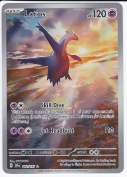 Latios 203/191 Illustration Rare Surging Sparks Pokemon Holo Near Mint - Image 1