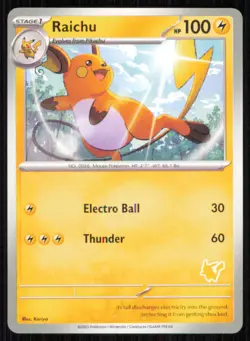 Raichu Unconfirmed My First Battle Pokemon Near Mint - Image 1