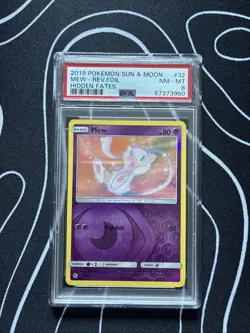 Mew 32/68 Hidden Fates Reverse Holo PSA 8, Pokemon Tcg, English - Image 1