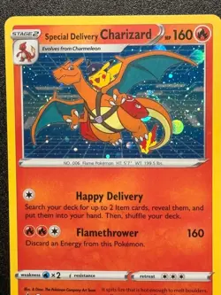 Pokemon Special Delivery Charizard Holo Promo English NM (Fire Shaped Swirl🌀🔥) - Image 1