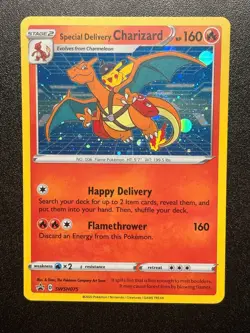 Pokemon Special Delivery Charizard Holo Promo English NM (Fire Shaped Swirl🌀🔥) - Image 2