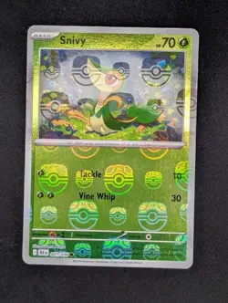 Pokemon TCG Snivy 001/086 Black Bolt Master Ball - Image 1